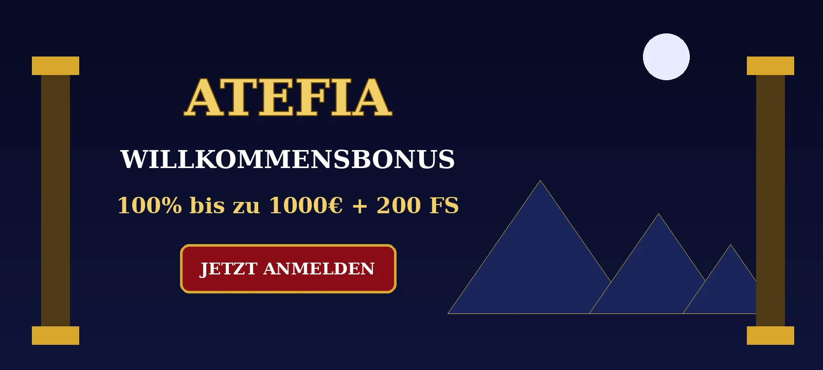 Atefia Casino Hero Banner